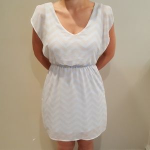 Sundress-Baby blue and tan
